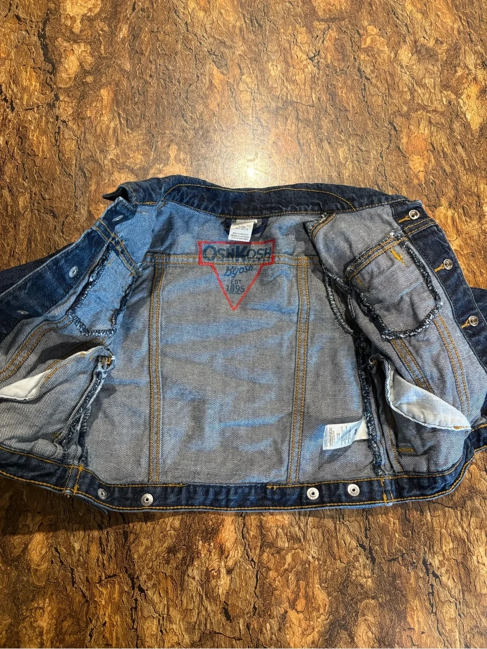 Baby denim bundle. 9M OshKosh jacket 12M Oshkosh and 12MChildrensPlace overalls.